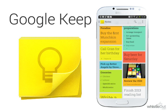 Google Keep App Preview Image