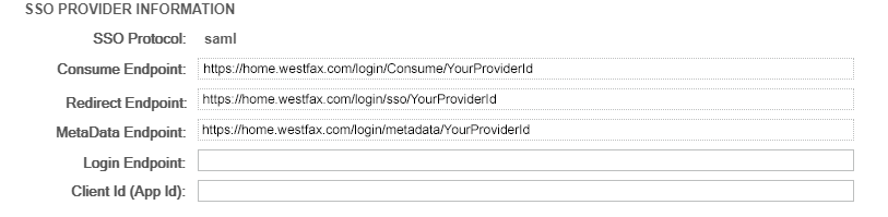 SAML Config