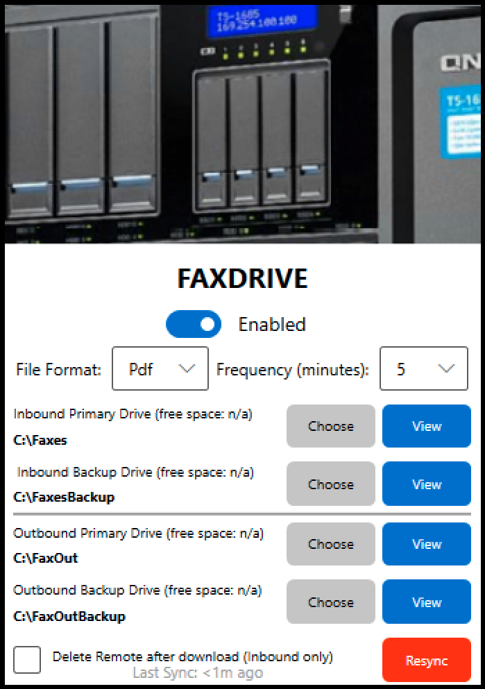 FaxDrive Landing