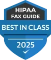 HIPAA Fax Guide Best In Class 2024 Award