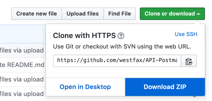 GitHub Clone Dropdown image